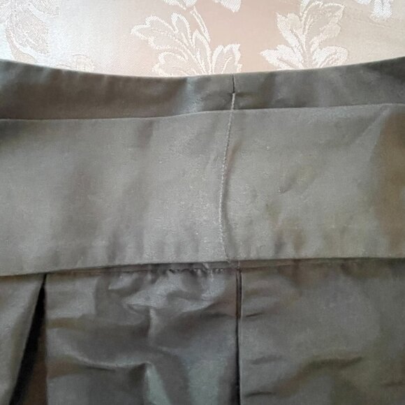 Designer pleated full skirt black Sandra Angelozzi with wide belt size 38 US 8 - Picture 7 of 10